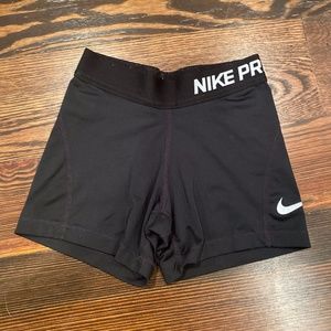 BLACK NIKE PRO SPANDEX GIRLS S